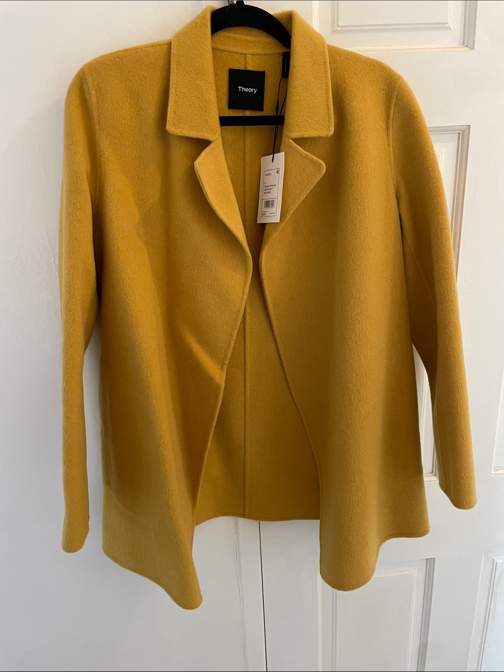 Theory Women's Mustard yellow Wool-Blend Pea Coat